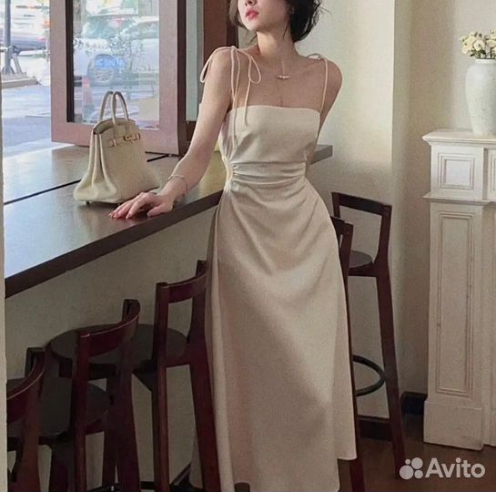 Платье миди на выпускной s-m