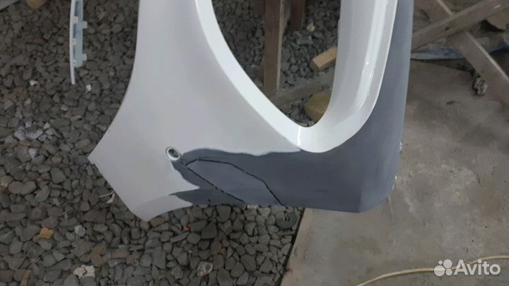 Бампер передний рестайлинг Mercedes CLA class w117