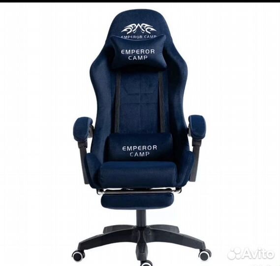 Геймерское кресло тканевое велюр