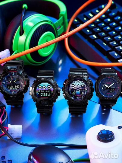 Мужские наручные часы Casio G-Shock GA-700RGB-1A