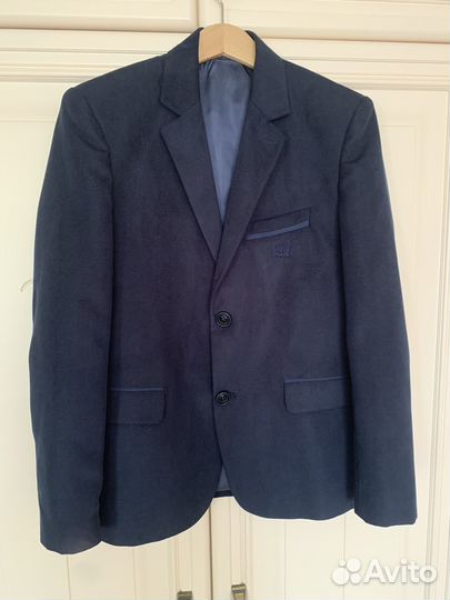 Пиджак школьный синий
