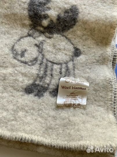 Плед детский 100 овечья шерсть