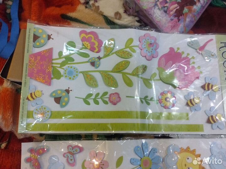 3d наклейки ростомер в детскую комнату