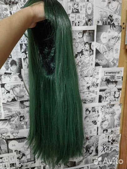 Парик зеленый