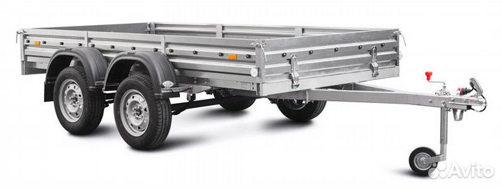 Прицеп с крышкой мзса 817731.012 Н1500мм двухосный