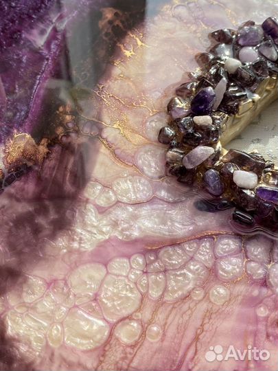 Поднос из эпоксидной смолы