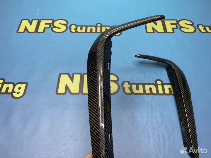 Вставки в бампер для BMW G30 М пакет дорест