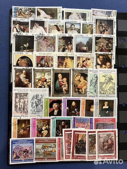 Две полные страницы Марок живопись