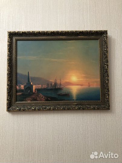 Постер в раме, размер 30х40. Айвазовский