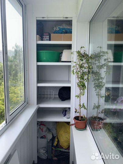 Шкаф с рольставнями на балкон на заказ с гарантией