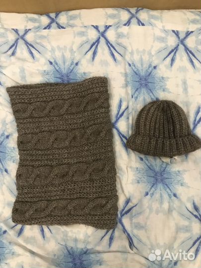 Комплект шапка и шарф