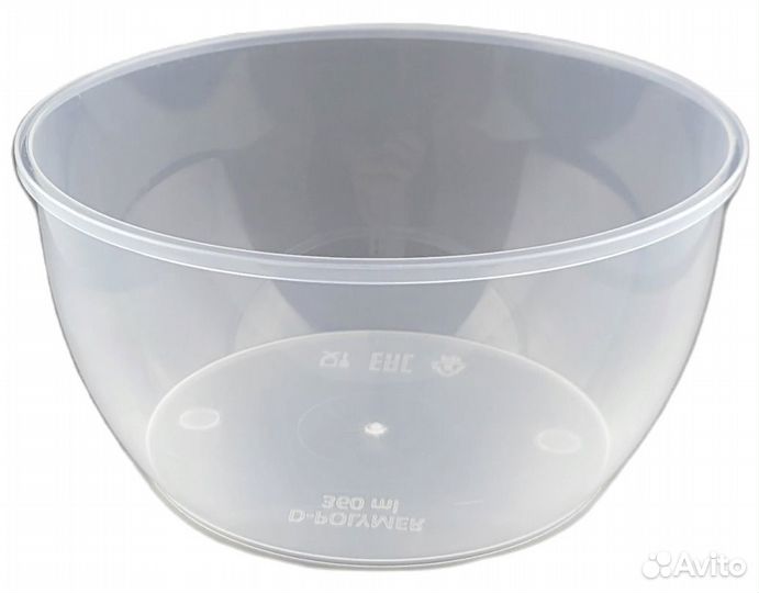 Одноразовая банка с крышкой 360 мл