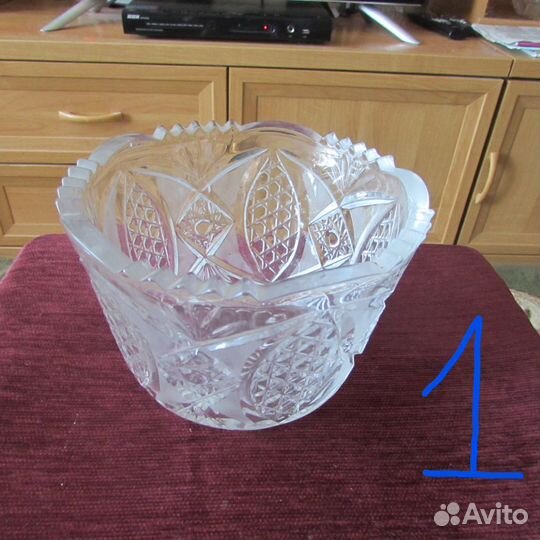 Вазы хрустальные - 4 вида