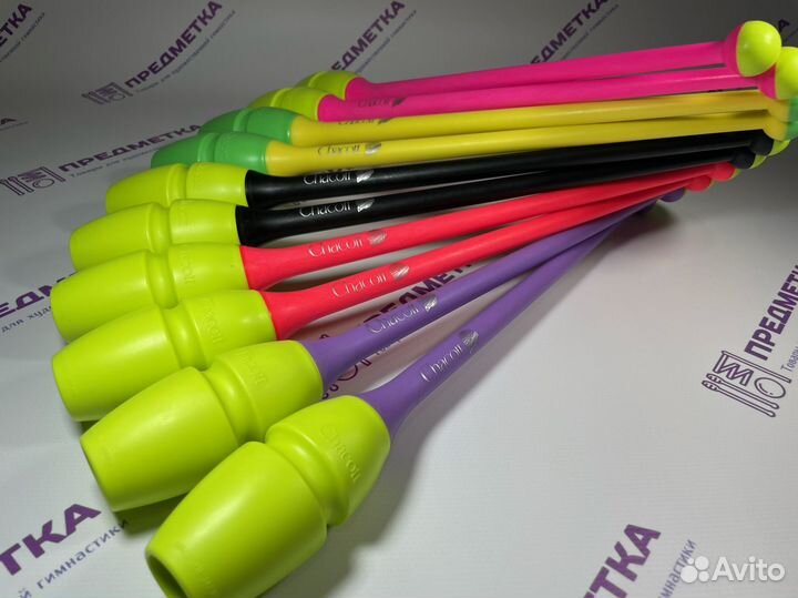 Булавы Chacott 41 см Желтый - Фиолетовый 377