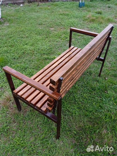 Скамейка садовая профиль дерево