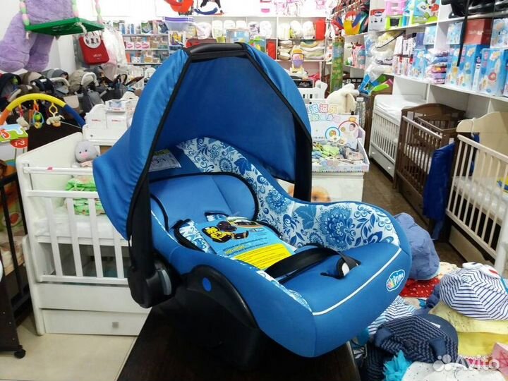 Автолюлька с капюшоном Новая Детская