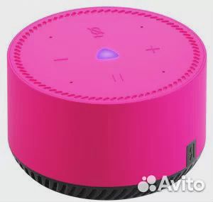 Умная колонка Яндекс Станция Лайт Алисой фламинго