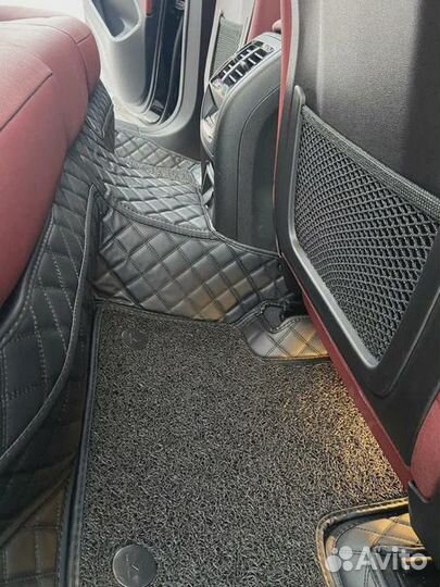 3д коврики из экокожи в салон авто с бортами