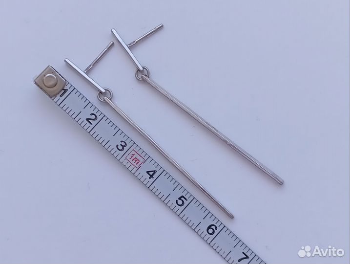 Серебряные серьги, Пусеты 925пробы