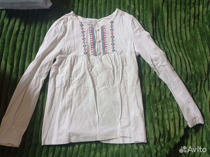 Блузки школьные, 6 шт для девочки 125-130