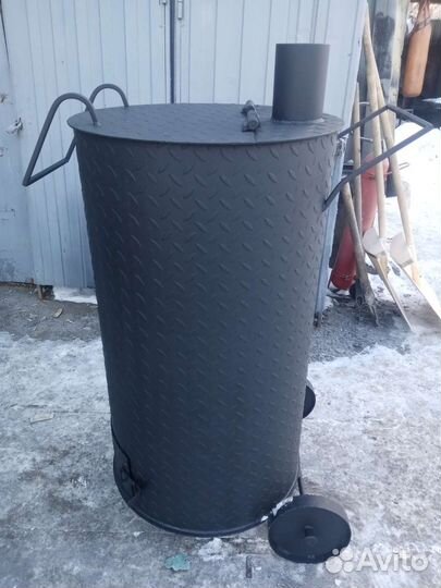 Бочка металлическая для сжигания мусора