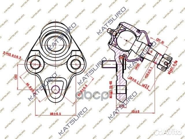 Шаровая опора KAT10113TOY katsuro