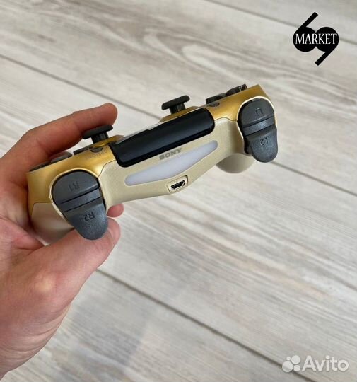 Джойстик ps4/Dualshock4 v2 Как оригинал 1:1Золотой