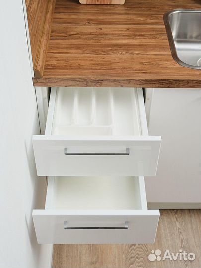 Кухня угловая белая от производителя