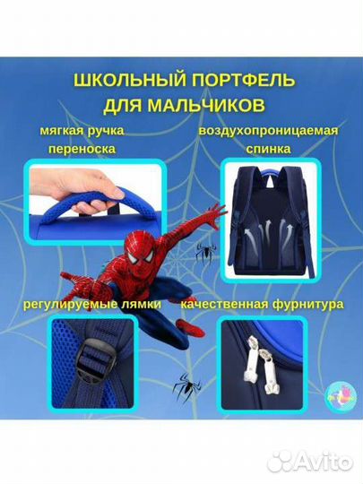 Новый школьный рюкзак для мальчика