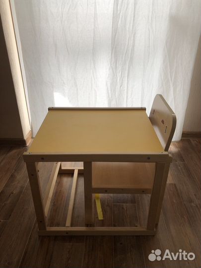 Стульчик для кормления трансформер деревянный