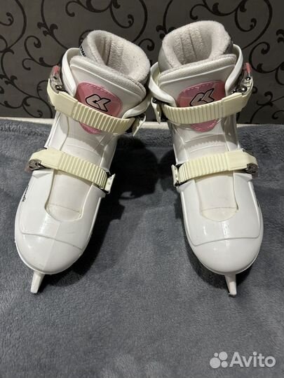 Коньки для девочки раздвижные 34 37