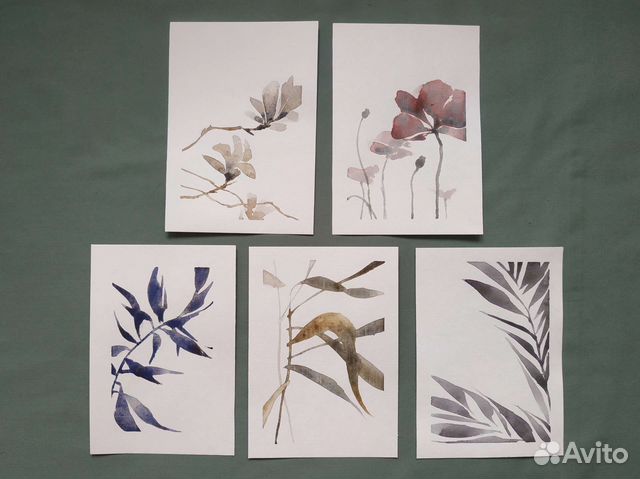 Открытки ручной работы с цветами, а6
