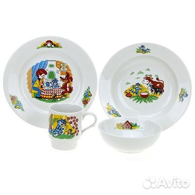 Набор детской посуды новый