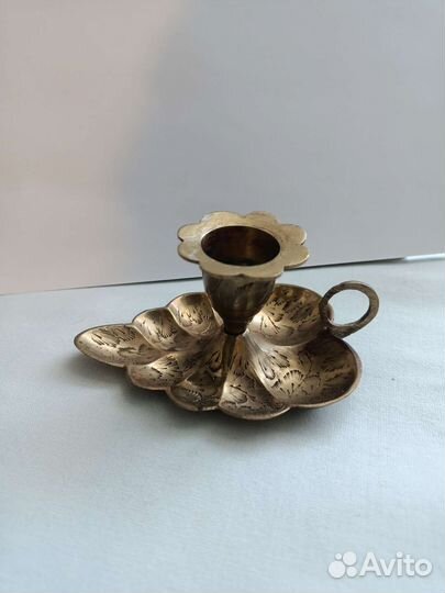 Подсвечник латунь