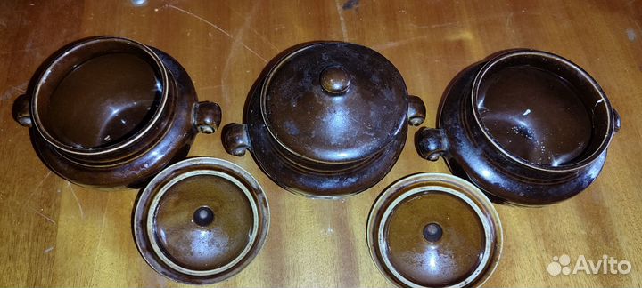 Горшочки для запекания, 3 шт