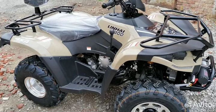 Квадроцикл Linhai Yamaha D 300 4WD бежевый