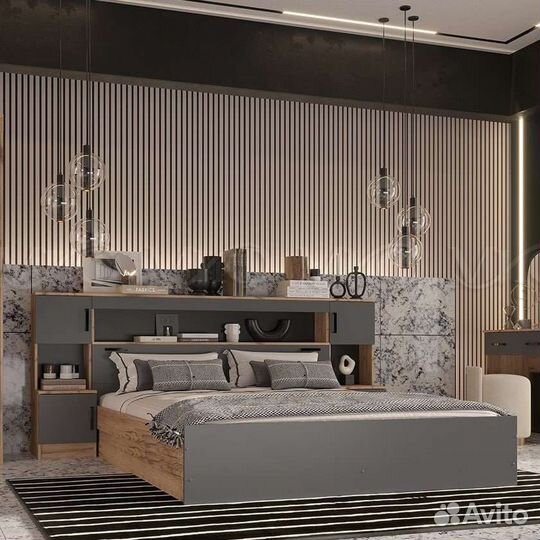 Кровать с тумбами