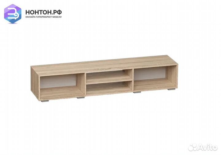 Тумба Милан дуб сонома / белый глянец