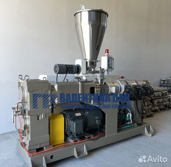 Двухшнековые конические экструдеры вид sjsz-80