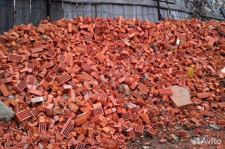 Кирпичный бой, вторичный щебень, крошка асфальтная
