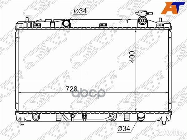 Радиатор Toyota Camry (XV40) 06-11 / Daihatsu A
