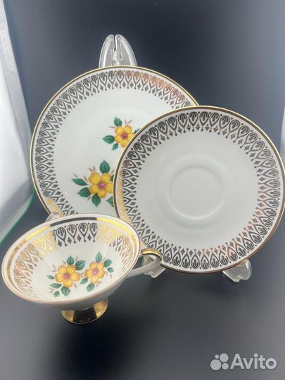 Чайное трио фарфор Winterling Marktleuthen Bavaria