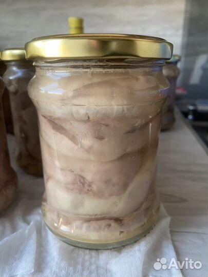 Печень трески в стекле