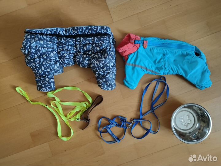 Осенний комбинезон для собак, амуниция, миска