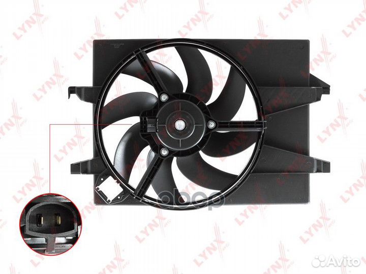 Вентилятор радиатора с кожухом RF1012 lynxauto