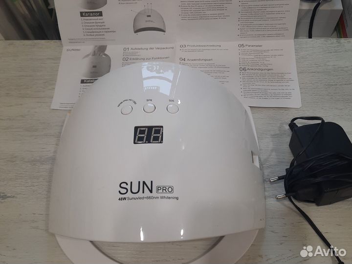 Уф лампа для ногтей SUN pro 48 w