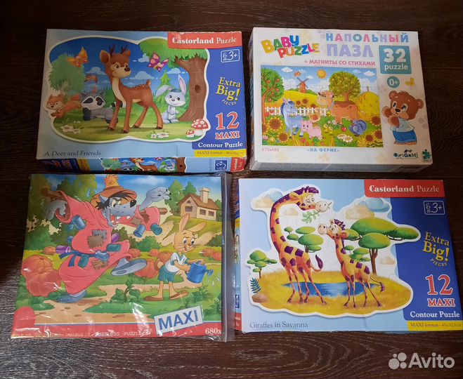 Пазлы с очень крупными деталями