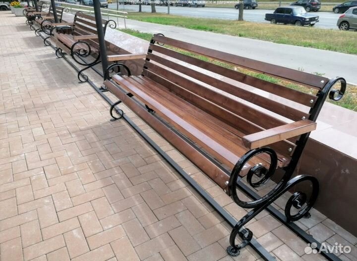 Скамейка Французская лоза с подлокотником