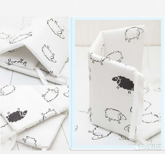 Бортики в кроватку новые