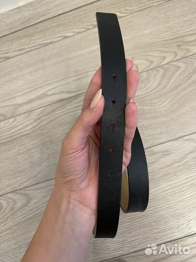 Женский черный кожаный ремень calvin klein